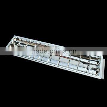 T8 grille/louver fitting 2X40W Base reflector and border reflector