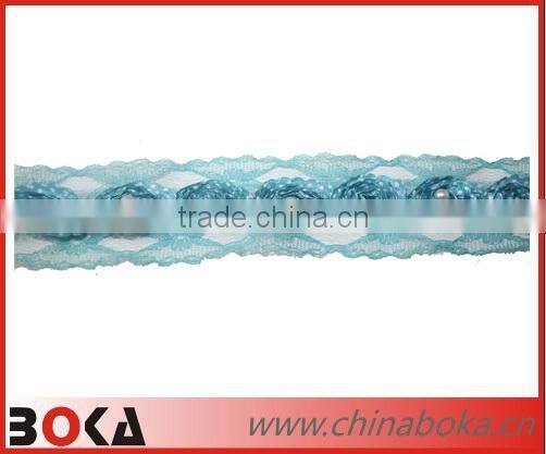 BOKA hot selling white water soluble cotton lace fabric