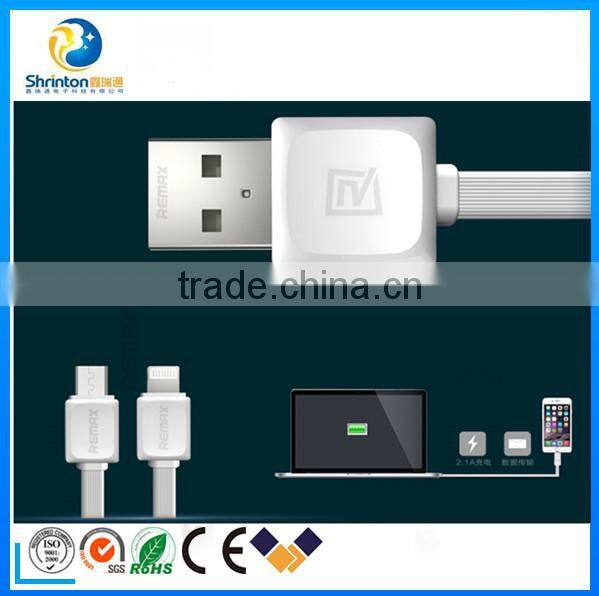 Top selling Remax fast date 1M 2.1A micro USB data cable
