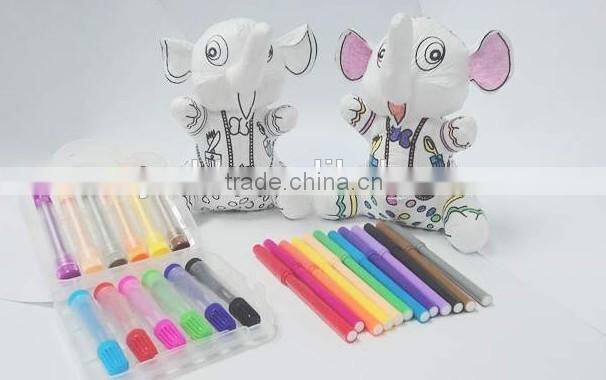 washable painting plush toy/ diy painting plush toy/ painting plush toy