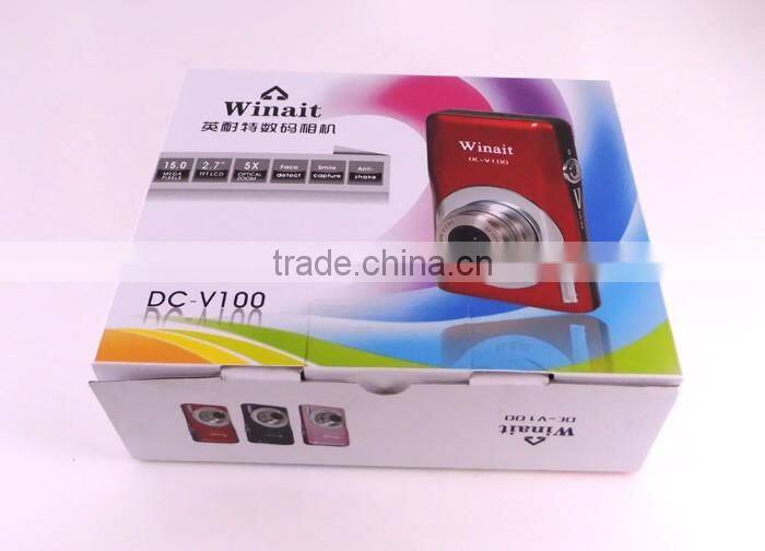 DC-V100 15 MP digital camera + 2.7"' TFT display + 5x Optical Zoom digital camera Brand New Digital Camera