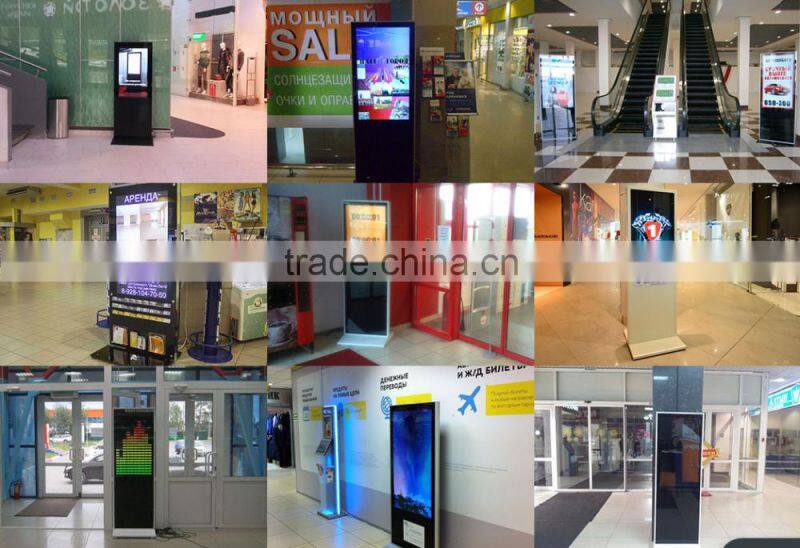 55'' dual screen double side digital audio signage