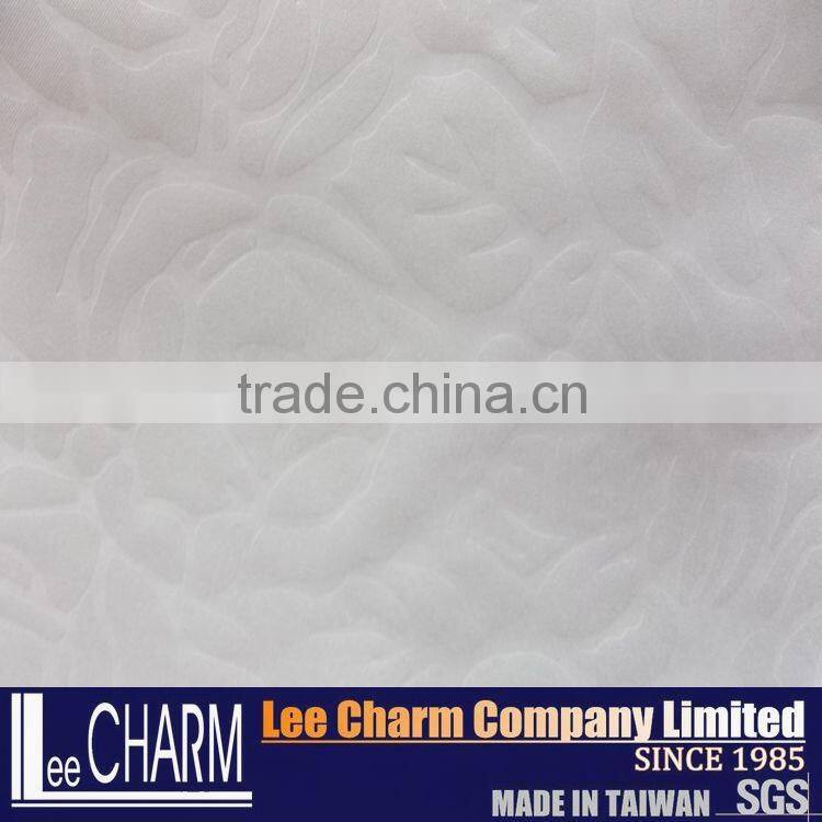 Rose Print Printed Dubai Flock Printing Embossed Fabric