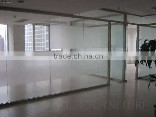 High end office partition tempered glass partition wall office furniture ( SZ-WSP368)
