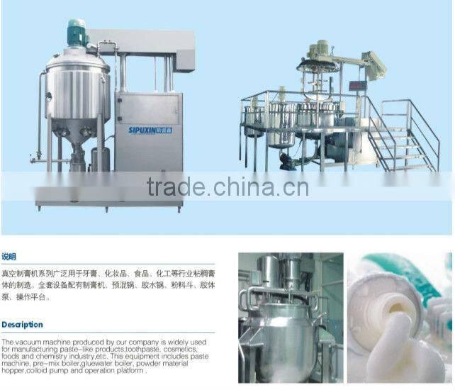 Cream Emulsifier small vacuum homogenizing emulsifier