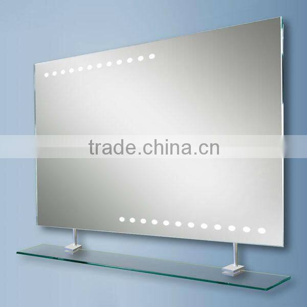 Bathroom Wall Mounted Rectangular Defogger Pad Led Dressing Mirror