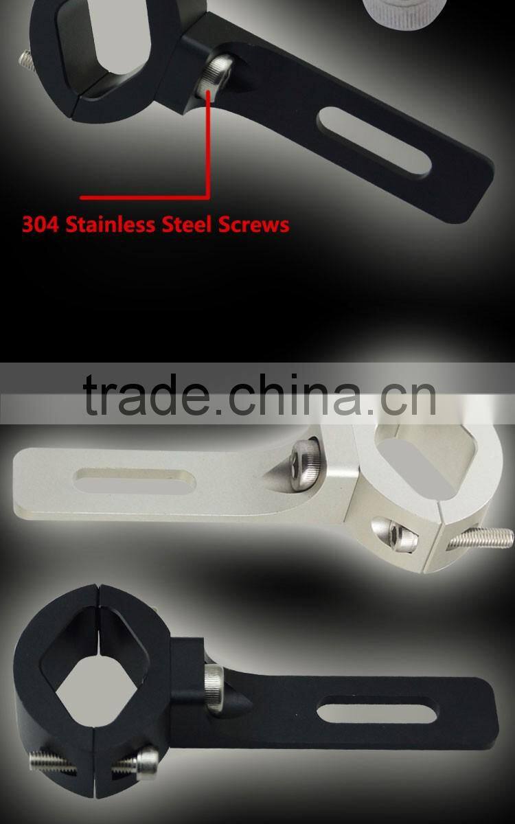 CNC 1 1/5" Handlebar Headlight Mounting Bracket Aluminum Motorcycle Head Light Holder Lamp Bracket Universal For Custom Chopper