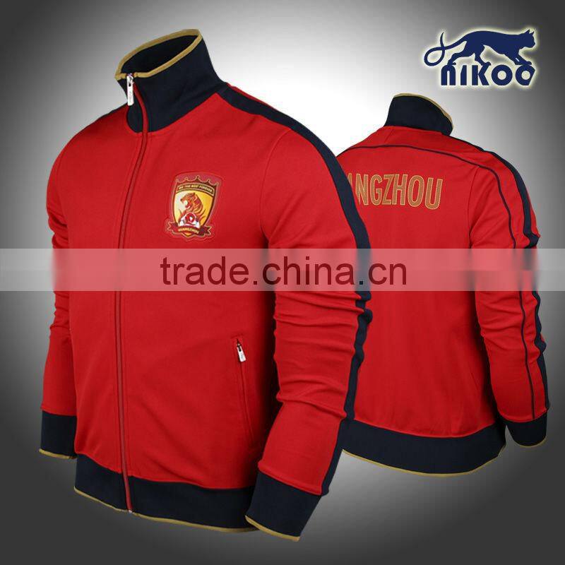 Quality custom fashion warmup track jacket wholesale tracksuit jacket