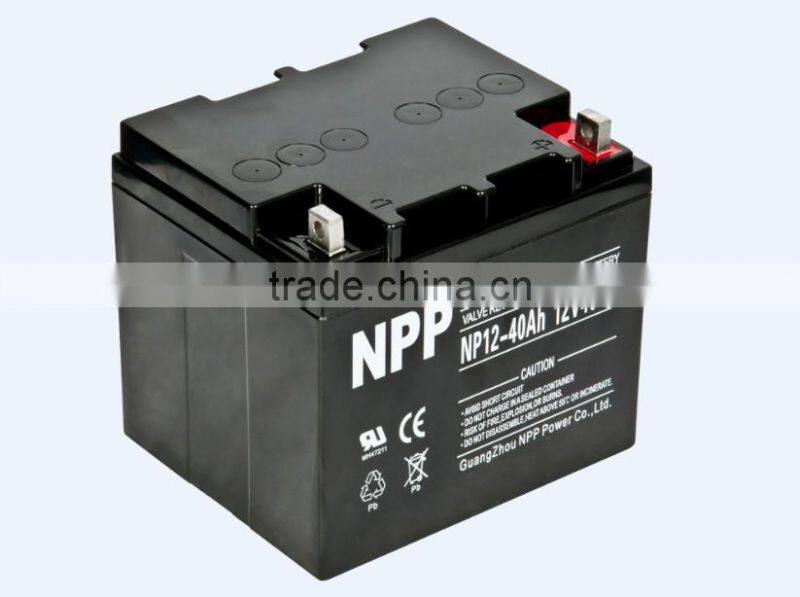 Rechargeable battery 12V 40AH Battery Manufacturer High Rate Gel Battery