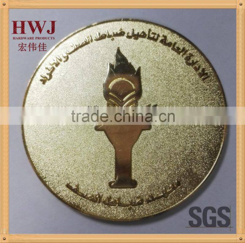 3D custom logo anti-brass plating metal challenge coin
