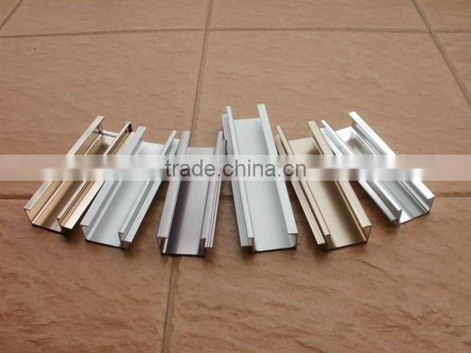 2014 Hot Sale High Quality Clear Anodized Wardrobe Door Aluminum Profile