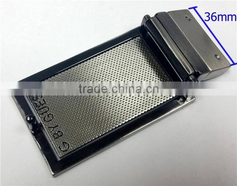 Zinc alloy gold initial belt buckles