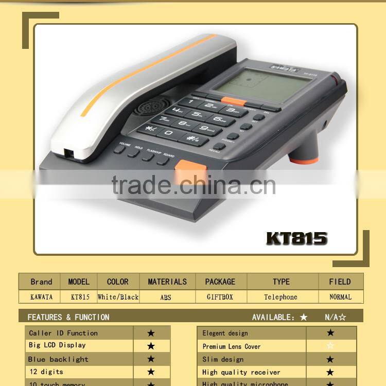 Exclusive model desktop caller id phone with big display