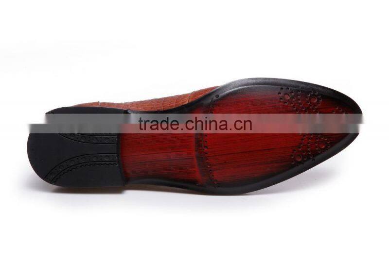 China factory handmade leather pointed causual men shoes
