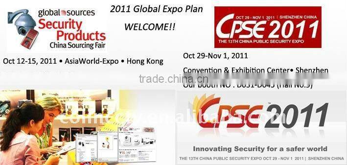 Weatherproof IR bullet cctv security camera with low minimum illumination