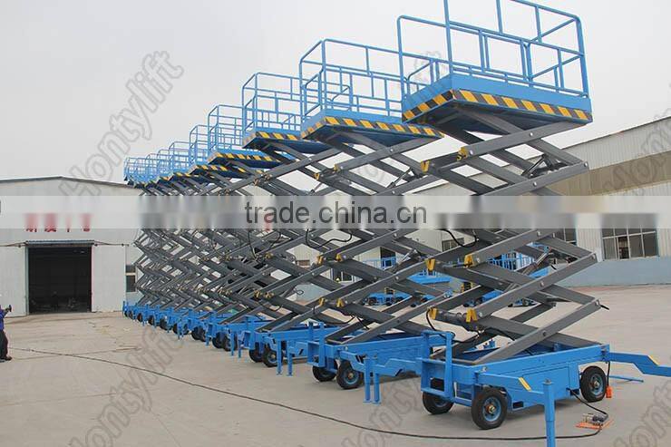 CE approved self propelled electric mobile mini scissor lift