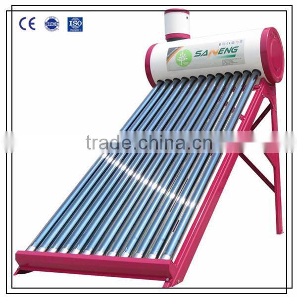 Compact Non-pressured Solar Water Heater with Assistant Tank