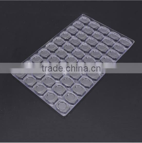 Plastic blister packaging for coins, blister card packaging