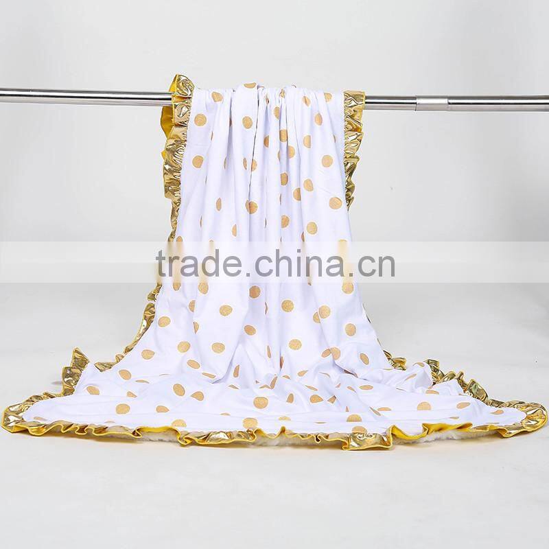 2016 Wholesales Polk A Dot blankets New Style Breathable Blankets Baby Blankets