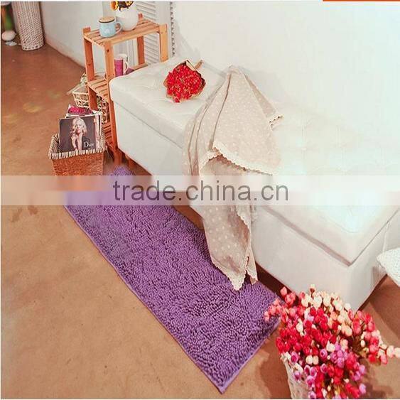 40x120cm Chenille Microfiber Bedroom Anti-Slip Foot Mat