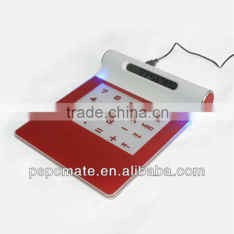 mouse pad with calculator