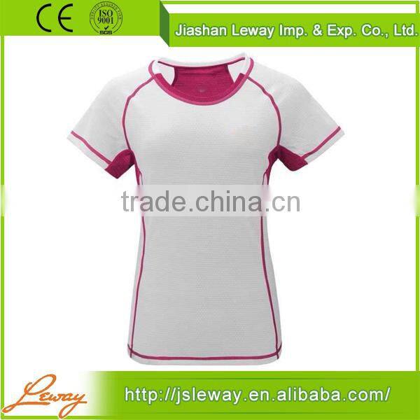 2015 China design fashion 100% cotton women gym wear