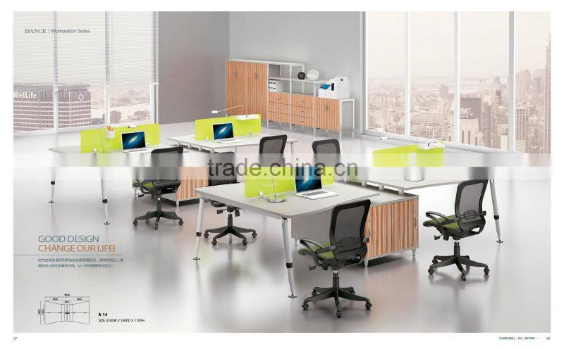 2016 fashion 8 seats workstation, office workstation