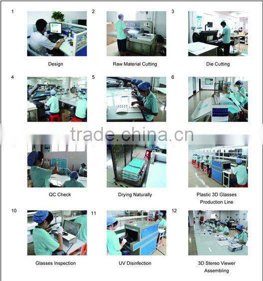 Customer design paper fireworks 3D glasses for New year gift