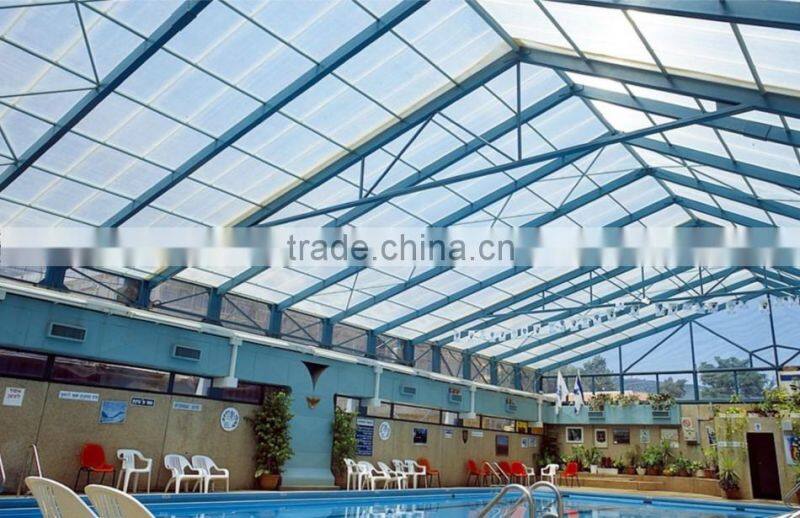construction building pc holllow solid polycarbonate swimming pool cover