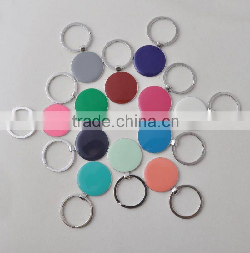 Laser Engrave Initial Personalized Monogram Enamel BagHanger Key Fob