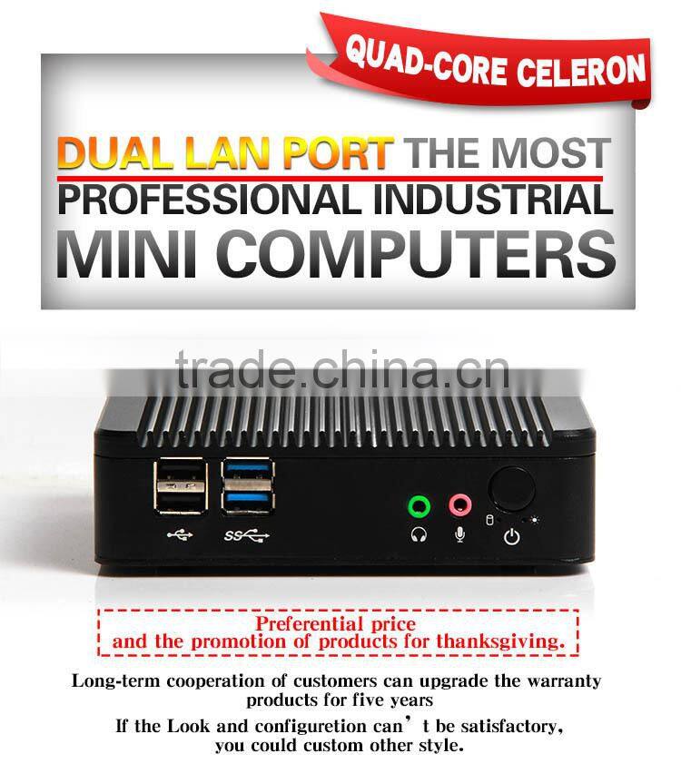 Low Price X29-J1900 Celeron Quad Core Thin Mini Itx Fanless i3 Fanless Desktop PC Support MIC 2G RAM 500G HDD