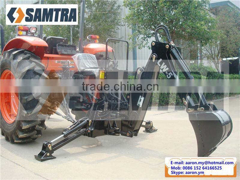 Tractor Backhoe Loader, LW Backhoe Digger with Thumb Grab