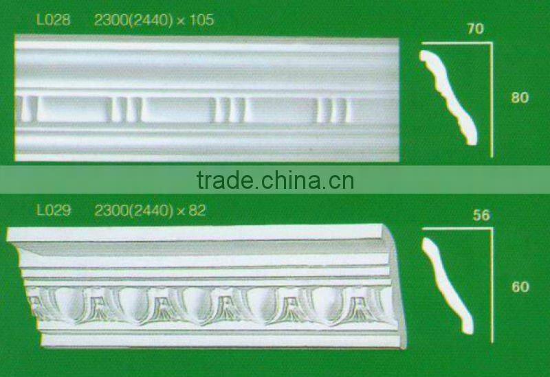 Hot sales new designs gypsum plaster mouldings cornice for ceiling