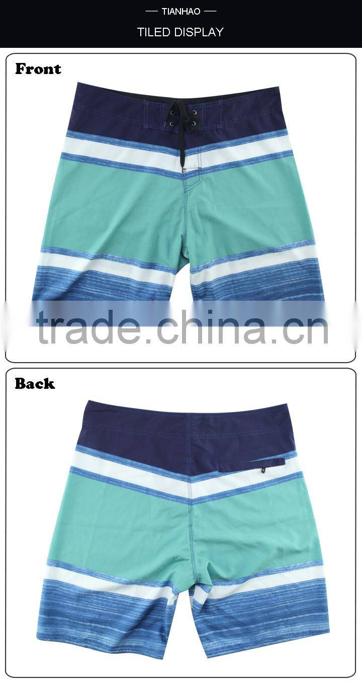 Hot Mens Beach Trunks with Elastic Waist