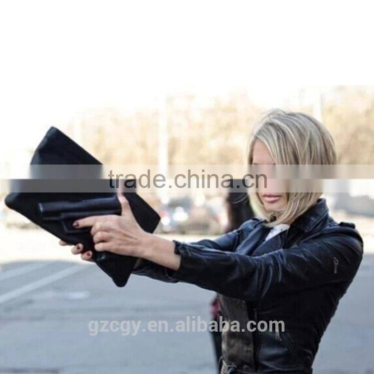 Hot-sale 3D pistol bag women clutch purse