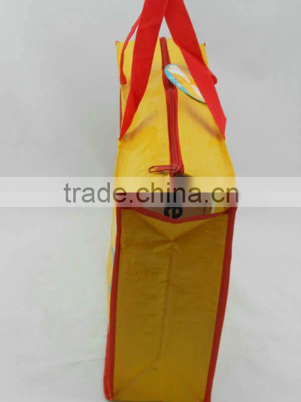 ZH1083W PP woven customized packaging bag with zipper