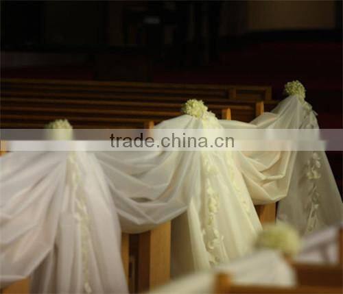 White Organza Roll for Banquet Decoration