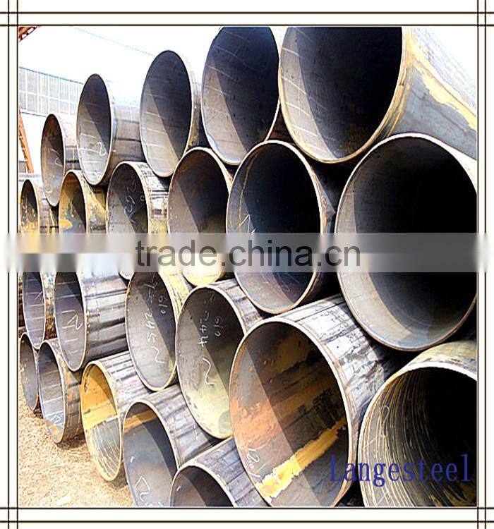 ERW round steel pipes black or oiled steel round tube