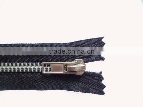 5# aluminum zipper metal zipper close end zipper auto lock zipper slider polyester tape zipper for jack