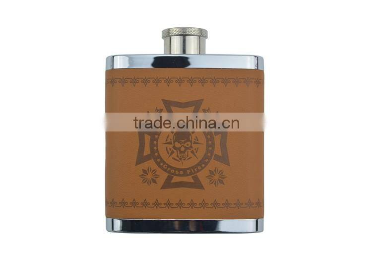 2016 Sale promotion led indicate and faux leather CE ROHS power bank/10800mah flask power bank with electronic products