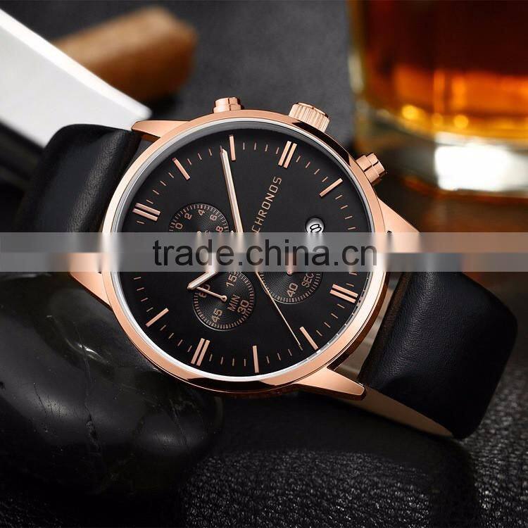 fashion Curren Man women Watches Nubuck leather wrist watch