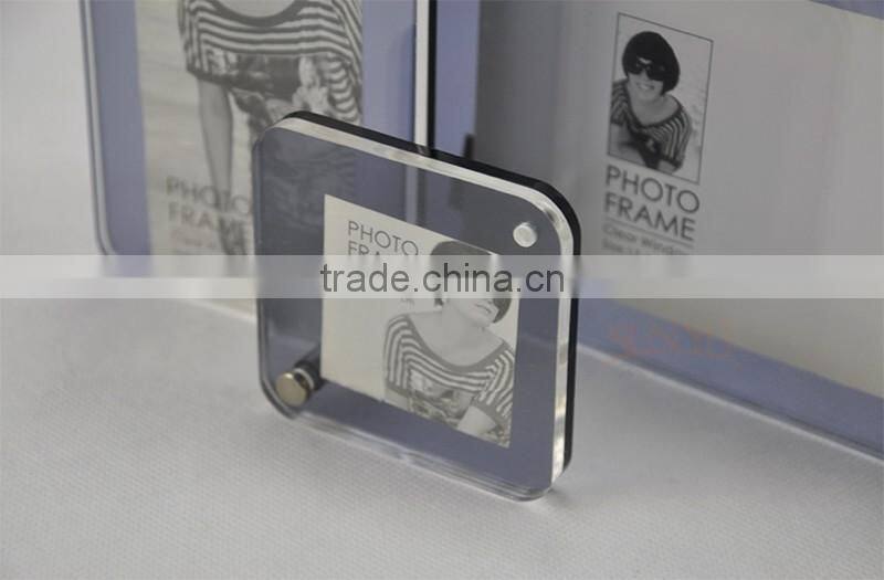 2016 Hot sale acrylic/PMMA photo frame for home decoration&wedding photos