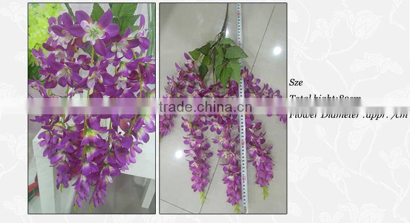 giant violet cymbidium orchid silk flower