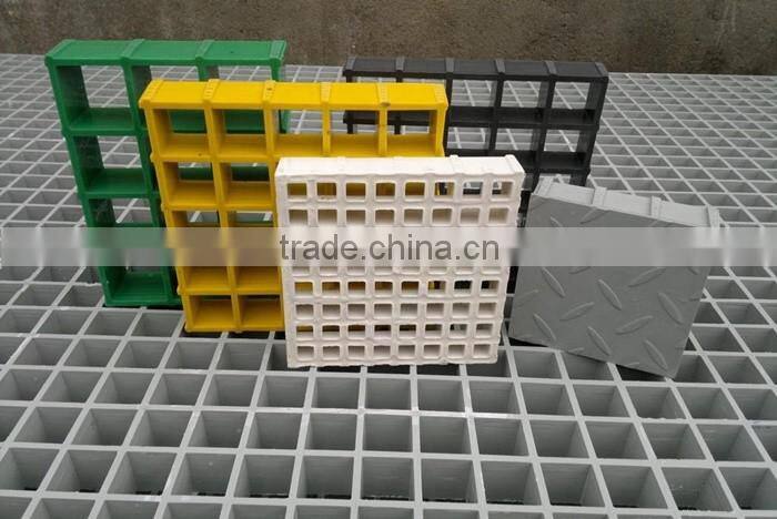 fiberglass frp grating panel, cell 38*38mm mesh size