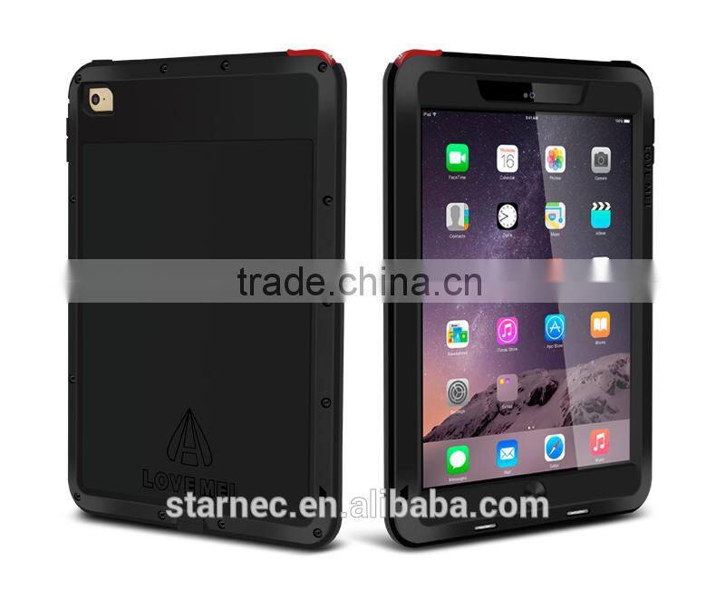 2016 Brand Love Mei Gorilla Glass Aluminum Tablet Case For iPad 2/3/4