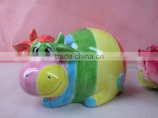 2012 The Newest Ceramic Colorful Cow Money Bank