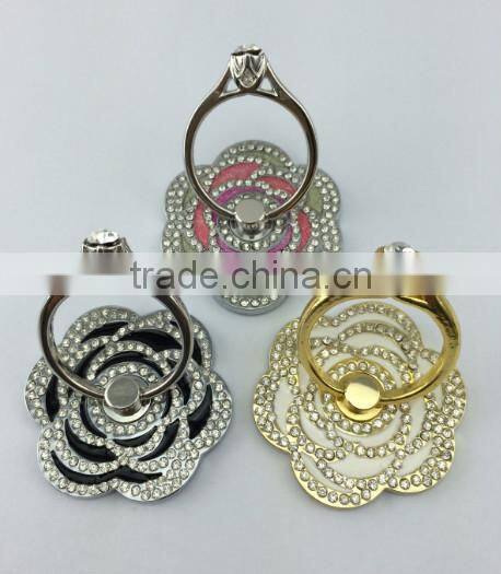 crystal sticky phone ring holder,mobile phone holder for car