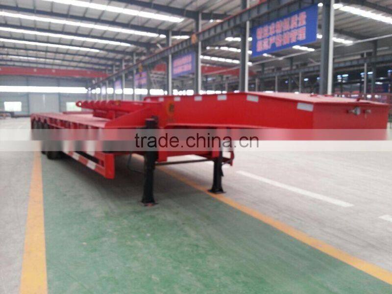 Best-selling 3 axle 60ton low bed truck trailer