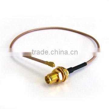 IPEX to SMA female bulkhead with RG178 cable, cable assembly, pigtail, jumper cable