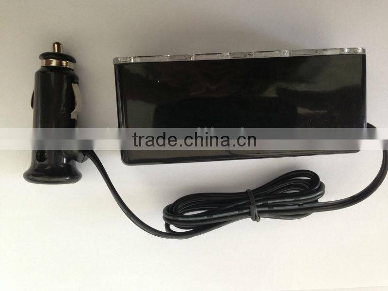 DC to DC Auto cigarette lighter triple socket for iphone4 4s 5